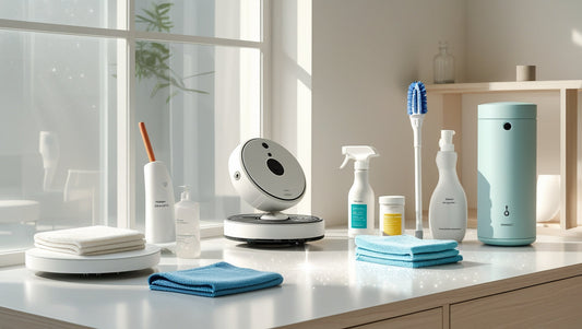 Clean and organized modern home with compact cleaning tools from Ondaum.kr
