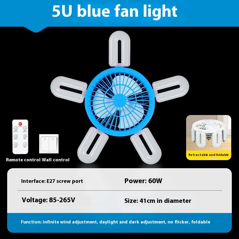 Ondaum E27 Screw Fan Lamp with Smart Remote Control