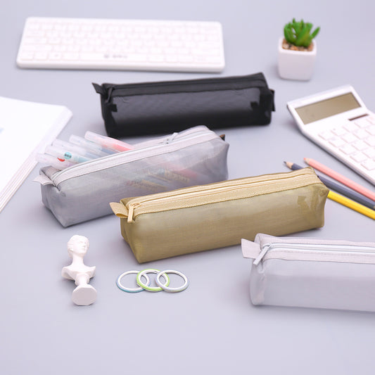 Simple Nylon Zipper Pencil Bag for Students