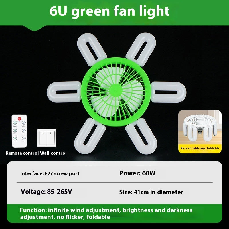 Ondaum E27 Screw Fan Lamp with Smart Remote Control