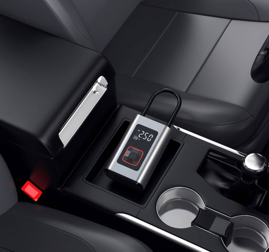 9-Function Digital Portable Tire Inflator , Air Compressor With LED Display