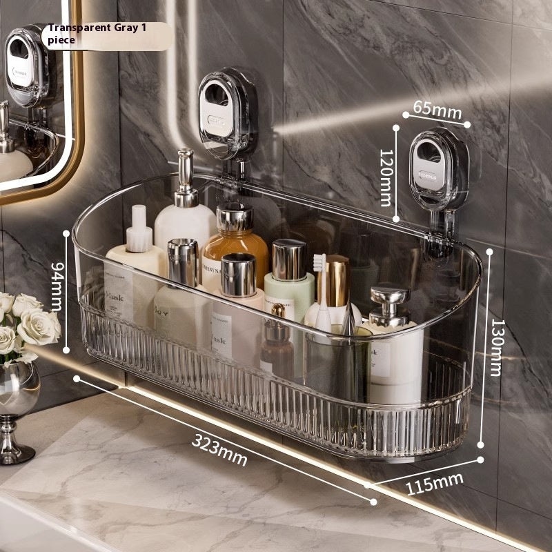 Suction Cup Storage Rack Punch-free Wall-mounted Household