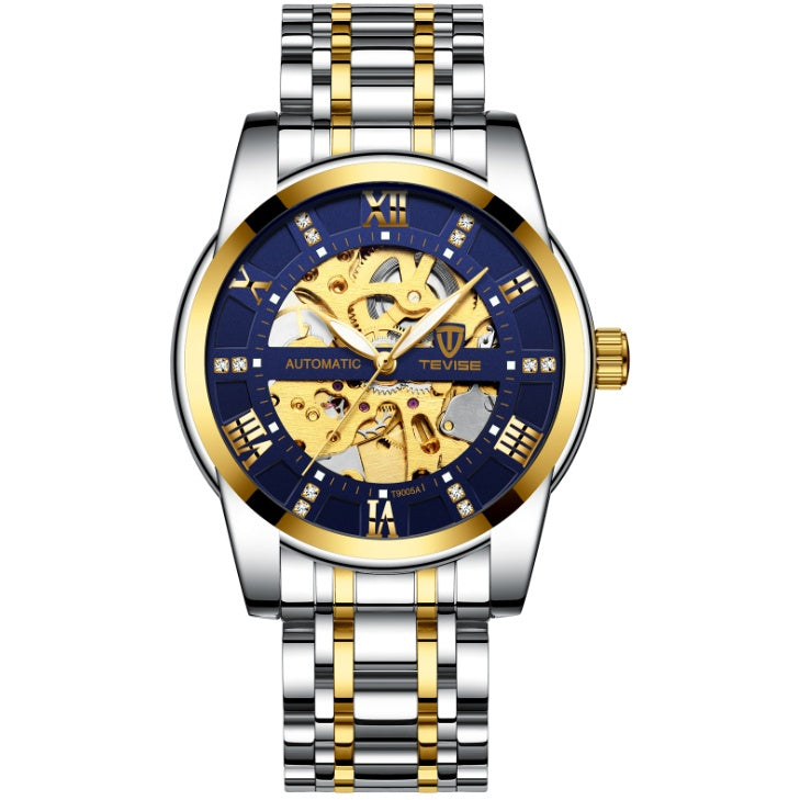 TEVISE Automatic Mechanical Men’s Watch – Waterproof Hollow Design