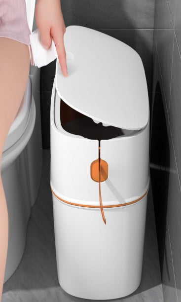 Toilet Trash Can with Drawstring Packing