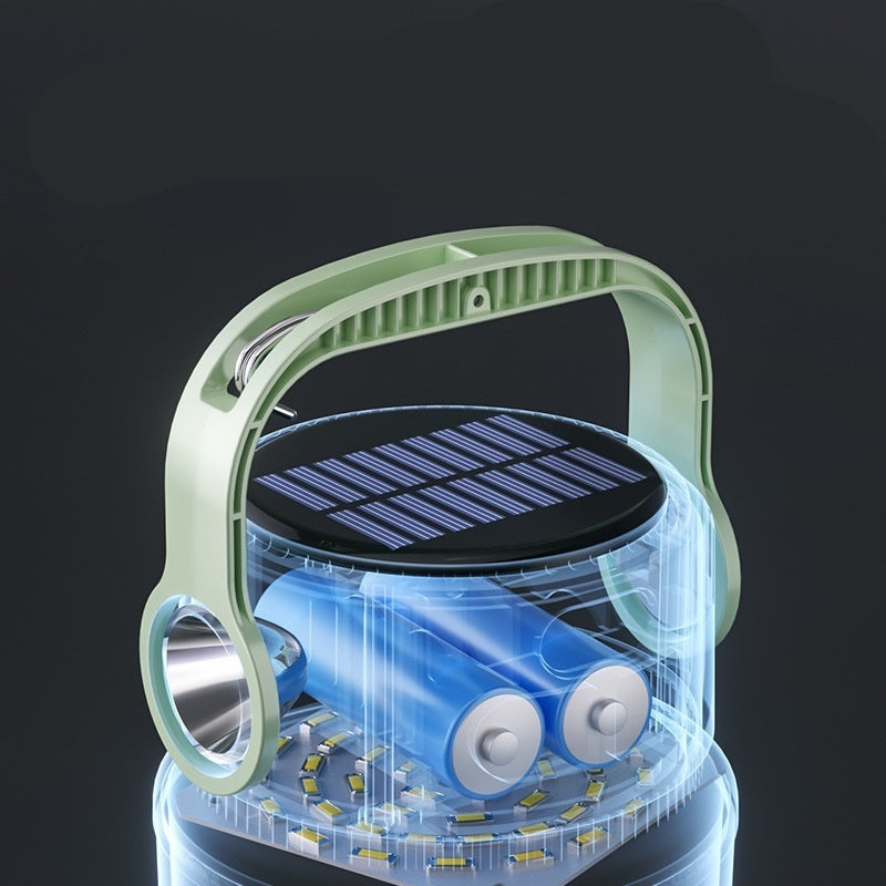 Solar Multi-gear Adjustable Outdoor Portable Charging Camping Lantern