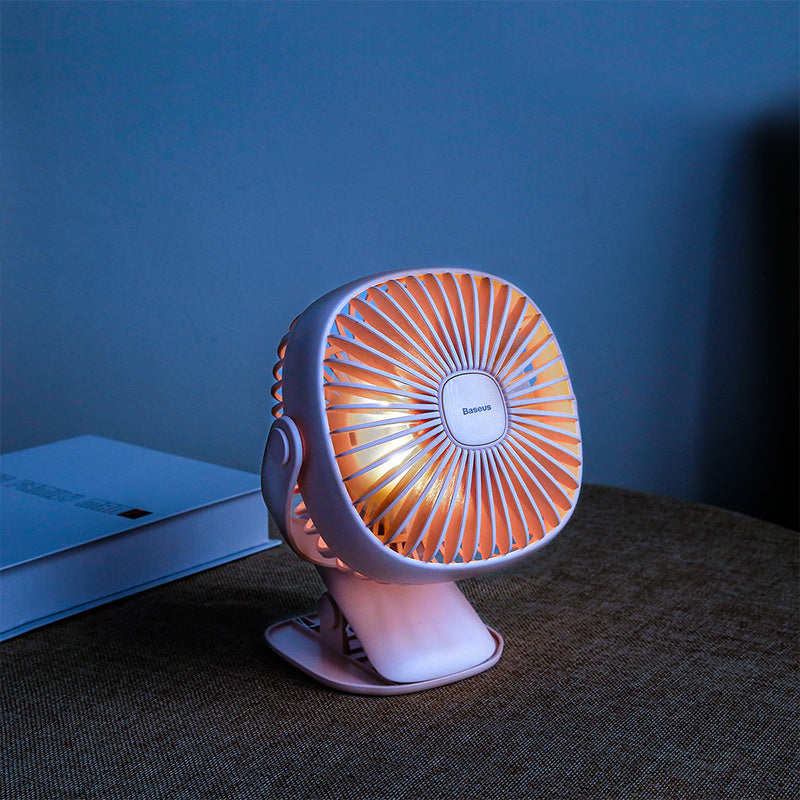 USB night light charging summer small fan
