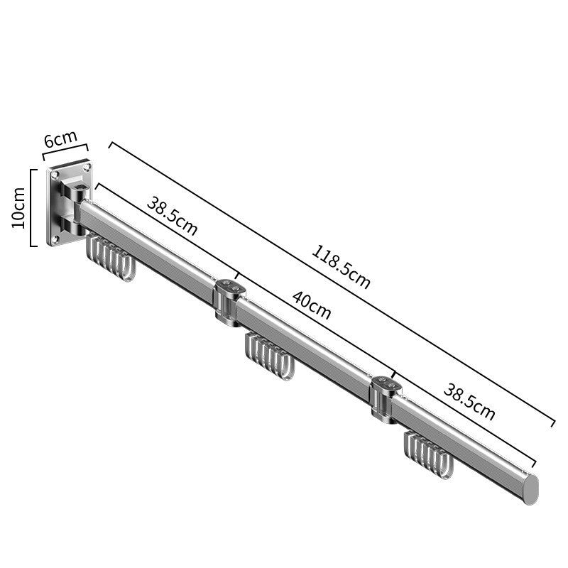 Folding Clothes Hanger Wall-mounted Punch-free