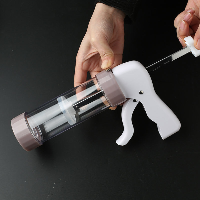 Cookie Press Gun Kit – 13 Discs & 6 Nozzles for Easy Biscuit Making