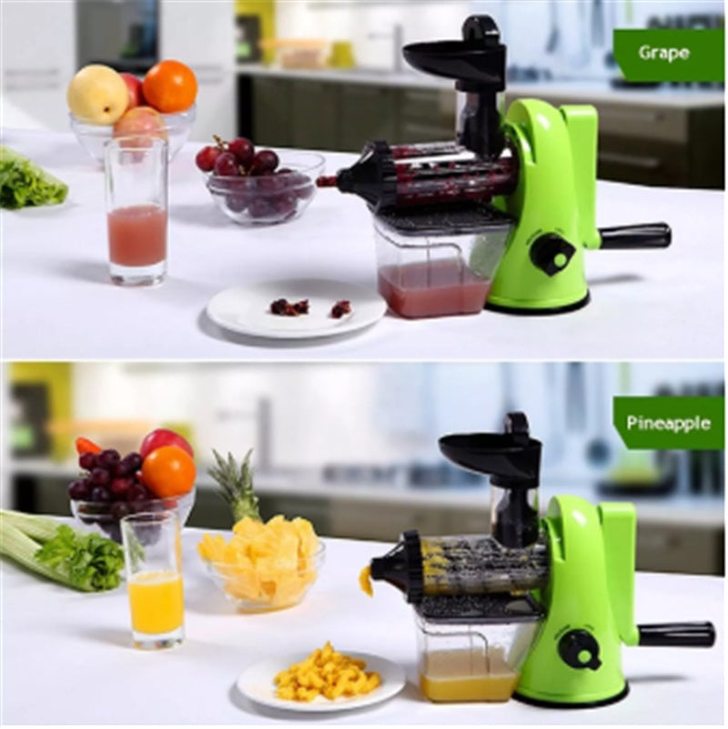 Portable Multifunctional Fruit Squeezer Hand-cranked Juicer