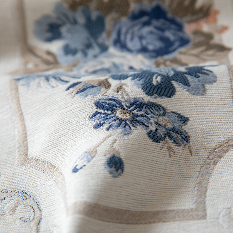 Chenille Tassel Table Runner – Modern Polyester Table Decor