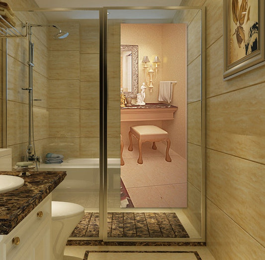 Self-Adhesive Square Mirror Wall Sticker – Crystal Silver