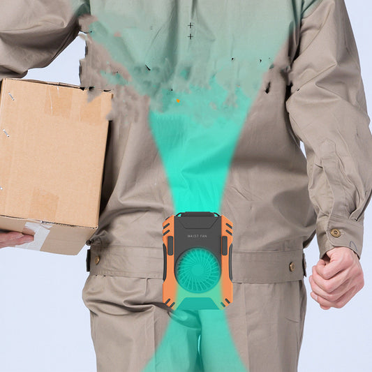 Usb Charging Hanging Neck Small Fan Mini Outdoor Waist Fan Hanging Waist Fan
