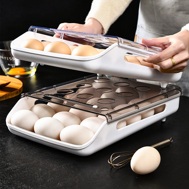 Creative Automatic Rolling Egg Box, Egg Storage Box