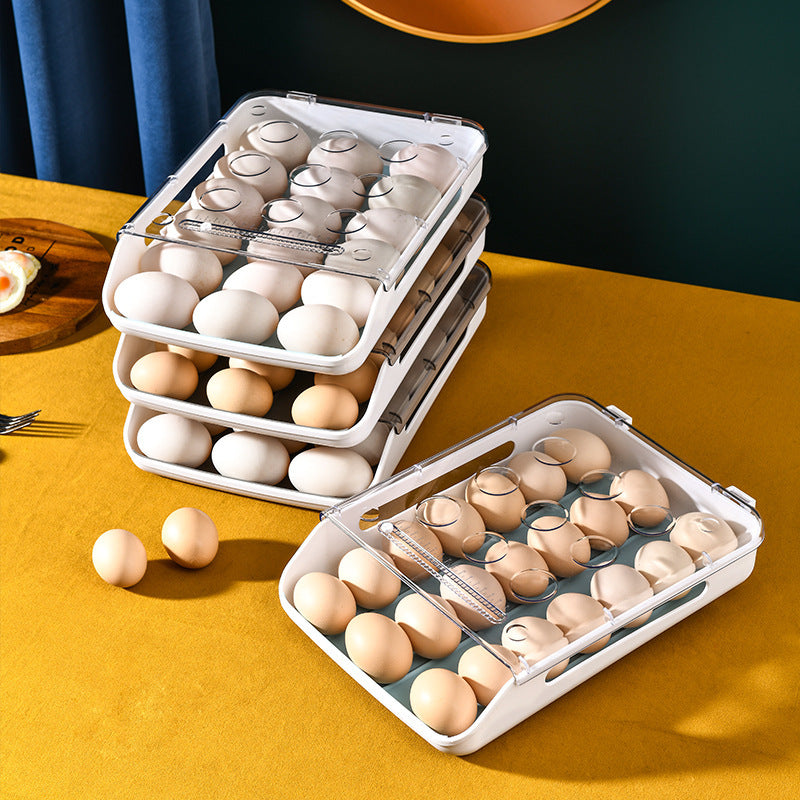 Creative Automatic Rolling Egg Box, Egg Storage Box