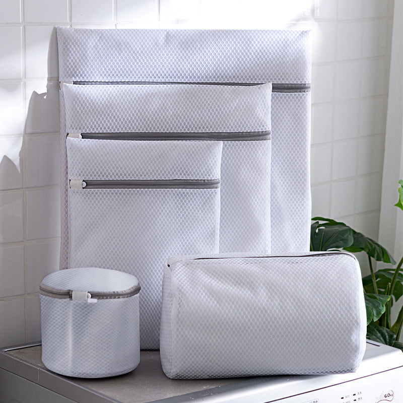 Honeycomb Mesh Gray Laundry Bag Mesh Bag Machine Laundry
