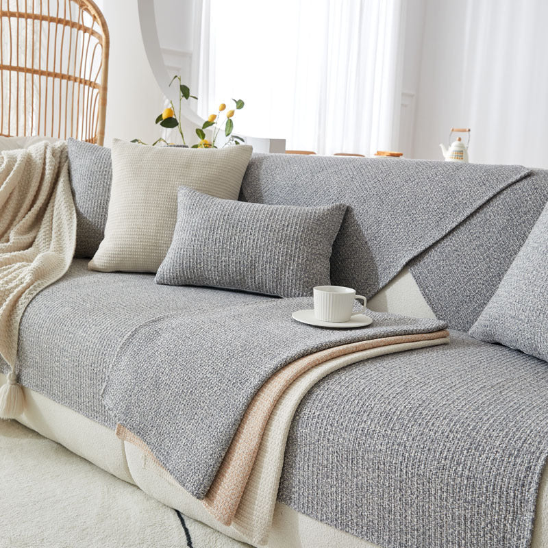 Cotton Linen Non-Slip Sofa Cover – All-Season Japanese Style