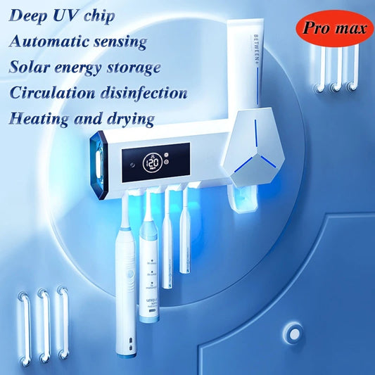 Multifunctional Automatic Toothbrush Disinfector and Toothpaste Dispenser Set