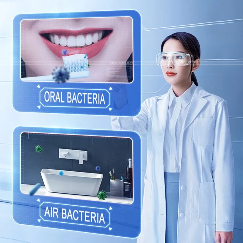 Multifunctional Toothbrush Disinfector Automatic Toothpaste Dispenser Squeezer Toothbrush Storage Rack Bathroom Accessories Set