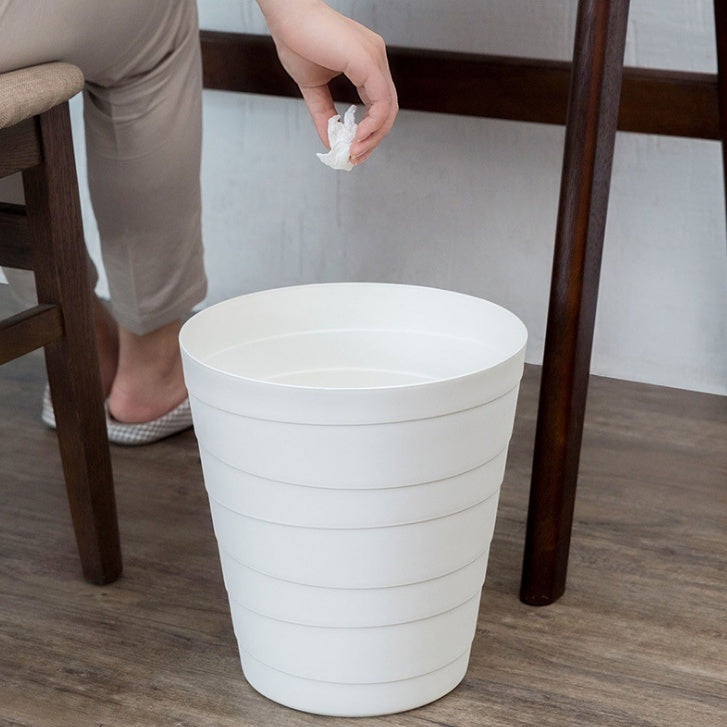 Simple trash can living room bedroom household trash can paper kitchen without lid trash
