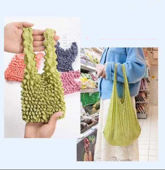 Magic Expansion Fold Pleated Mini Bag - Large Capacity Tote