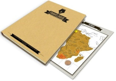 Scratch Travel Log Map Scratch Notebook Adventure Diary Scratch Map Diary