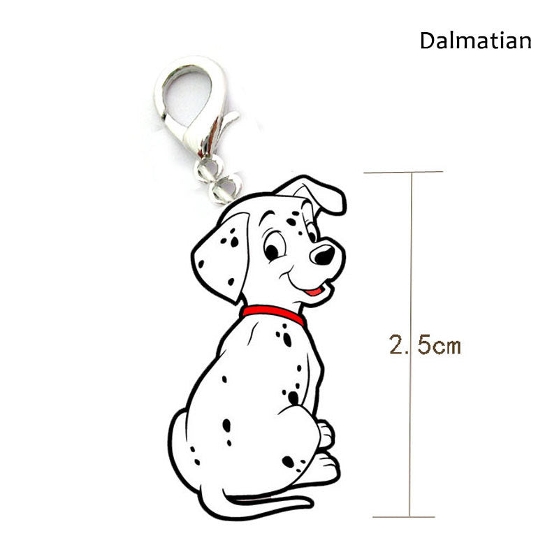 Metal Dog Breed Keychain – Pet Collar Pendant Tag