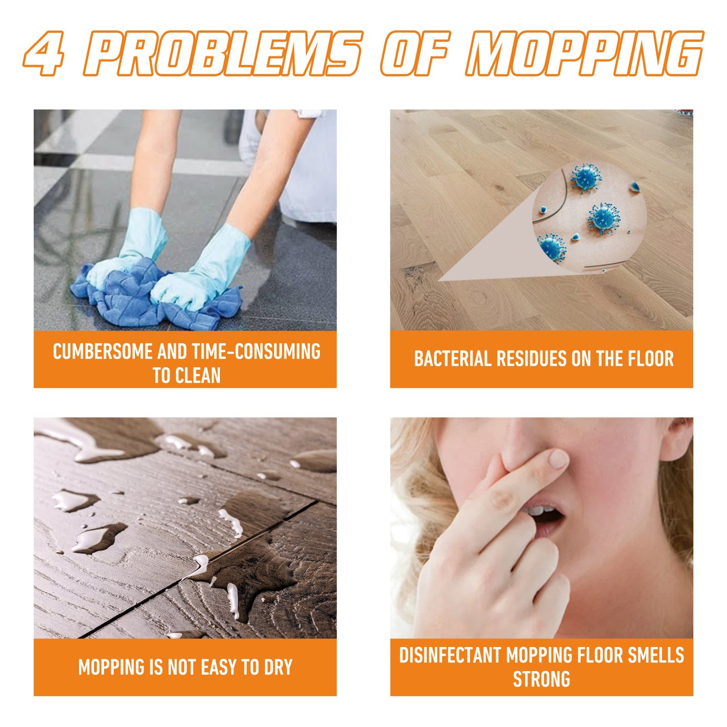 Ondaum Floor Cleaner for Stain and Dirt Removal
