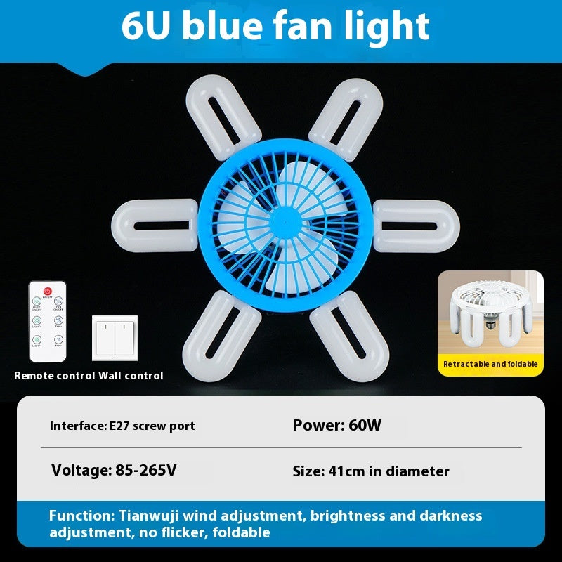 Ondaum E27 Screw Fan Lamp with Smart Remote Control
