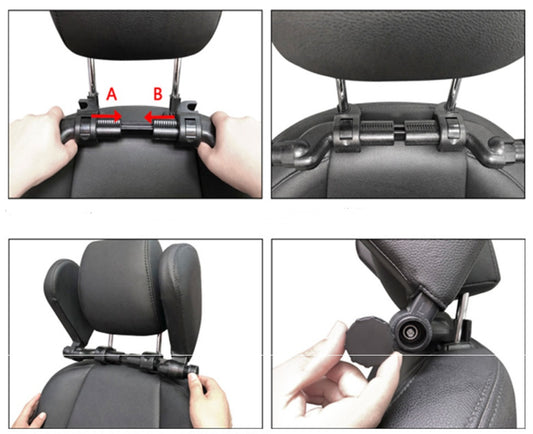 Adjustable Car Headrest Pillow for Neck Support and Travel Comfort