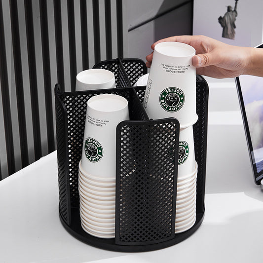 Disposable Cup Light Luxury Rotatable Paper Cup Holder