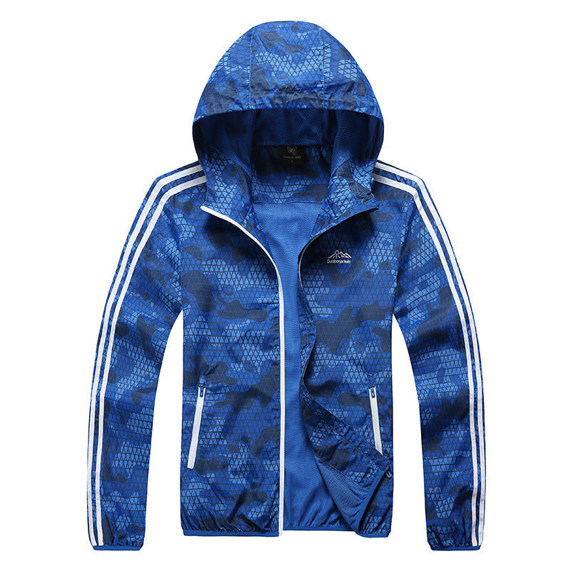 Men’s Outdoor Sports Skin Wind Coat – Lightweight Waterproof Jacket