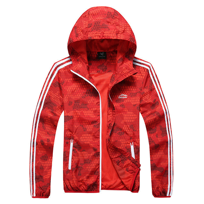Men’s Outdoor Sports Skin Wind Coat – Lightweight Waterproof Jacket