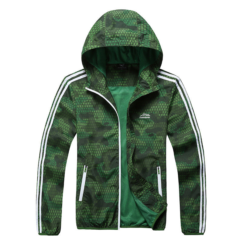 Men’s Outdoor Sports Skin Wind Coat – Lightweight Waterproof Jacket