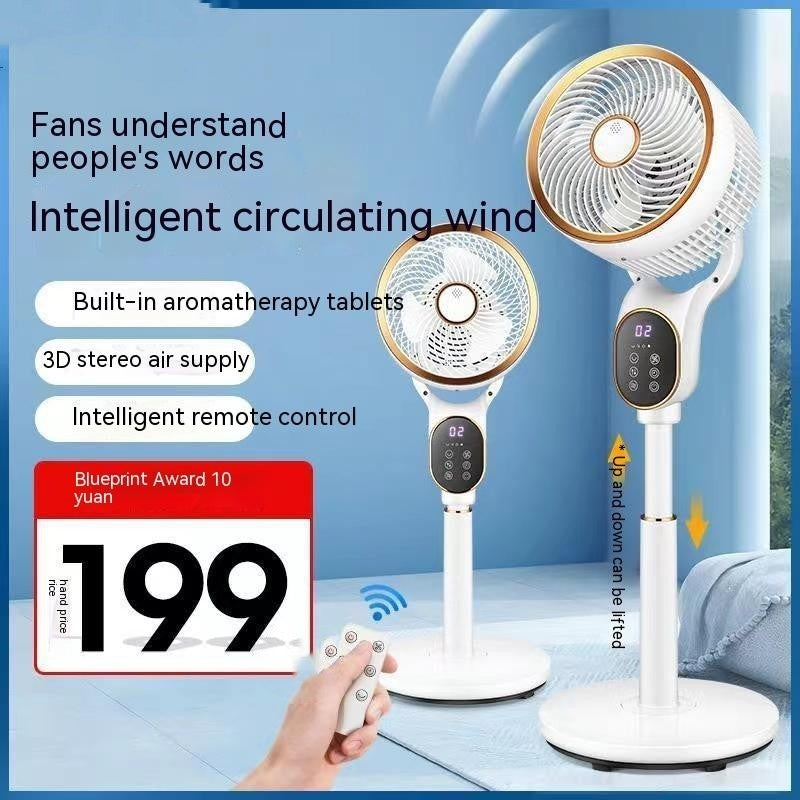 Ondaum Air Circulator Household Fan with Thermantidote Turbofan
