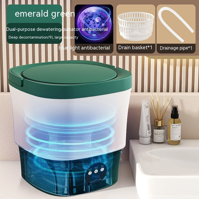 Folding Washing Machine Integrated Dormitory 9L Large Capacity