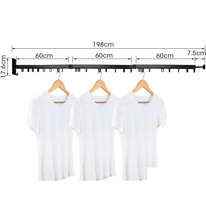 Balcony Wall Hanging Invisible Retractable Drying Rack