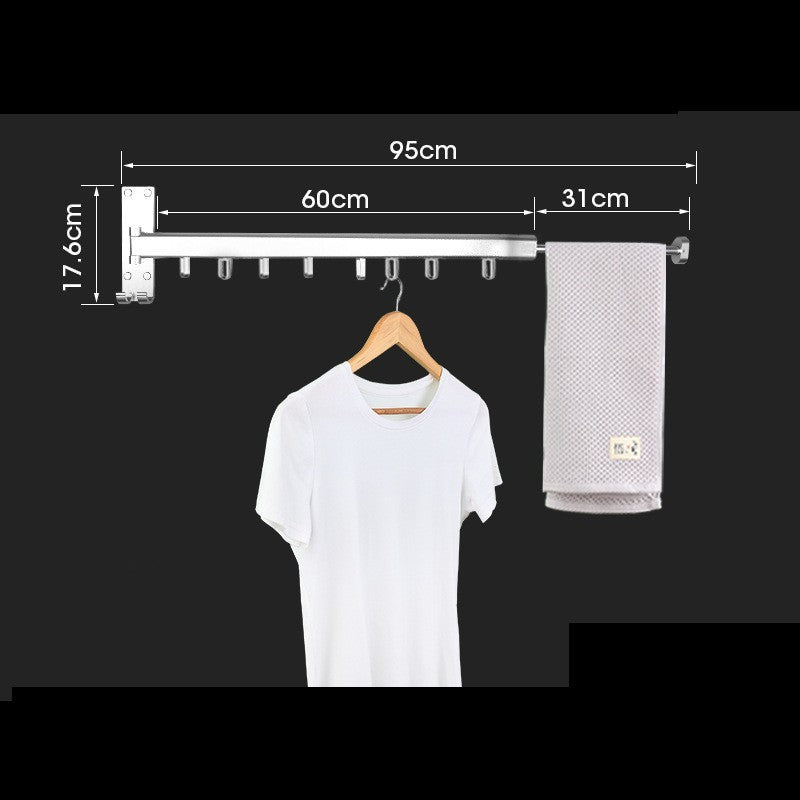 Balcony Wall Hanging Invisible Retractable Drying Rack