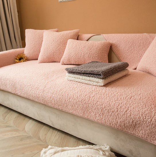All-season Thickened Fabric Plush Sofa Cover