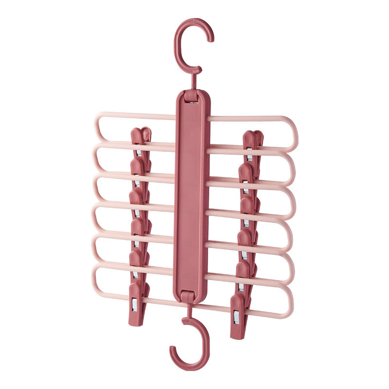 Multifunctional foldable pants rack