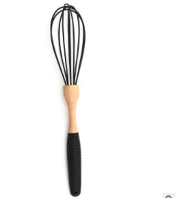 Silicone and Wooden Handle Kitchen Utensil Set