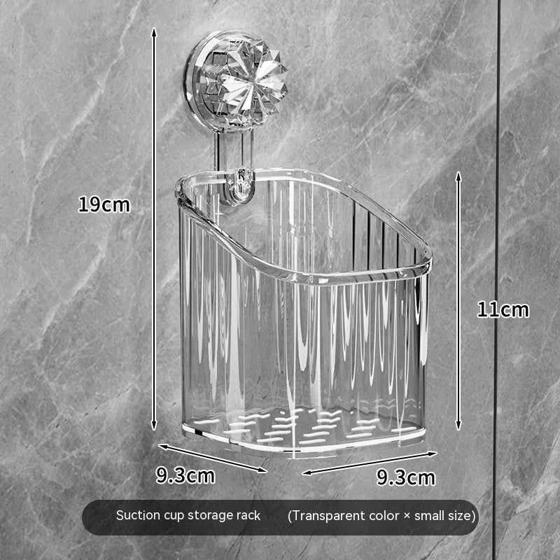 Light Luxury Suction Storage Rack for Bathroom and Toilet