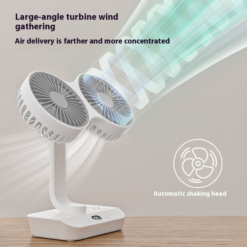 Ondaum Multi-Functional Dual Head Ultra Endurance Small Fan