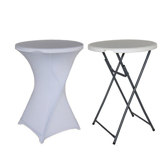Stretch Polyester Cocktail Table Cover – Fitted Table Cloth