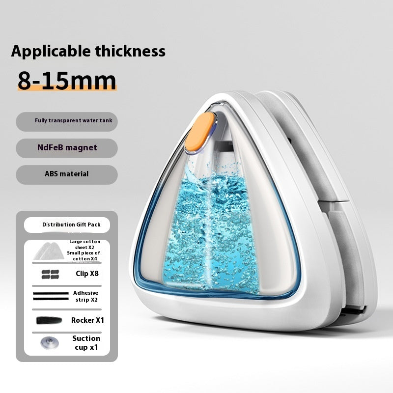 Double-Sided Magnetic Water Injection Window Cleaner