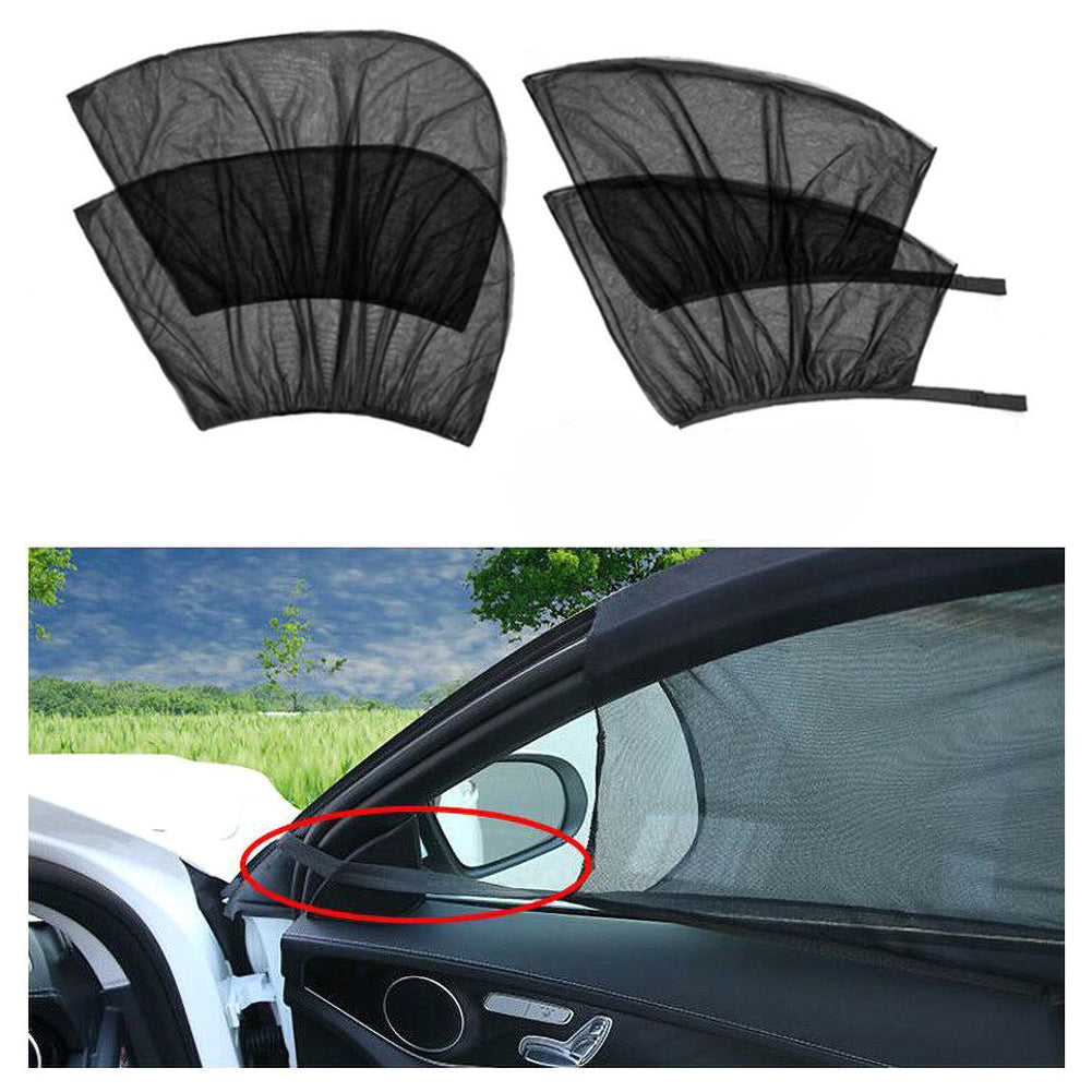 Car Side Window Screen - UV Protector & Anti-Mosquito Mesh Shade