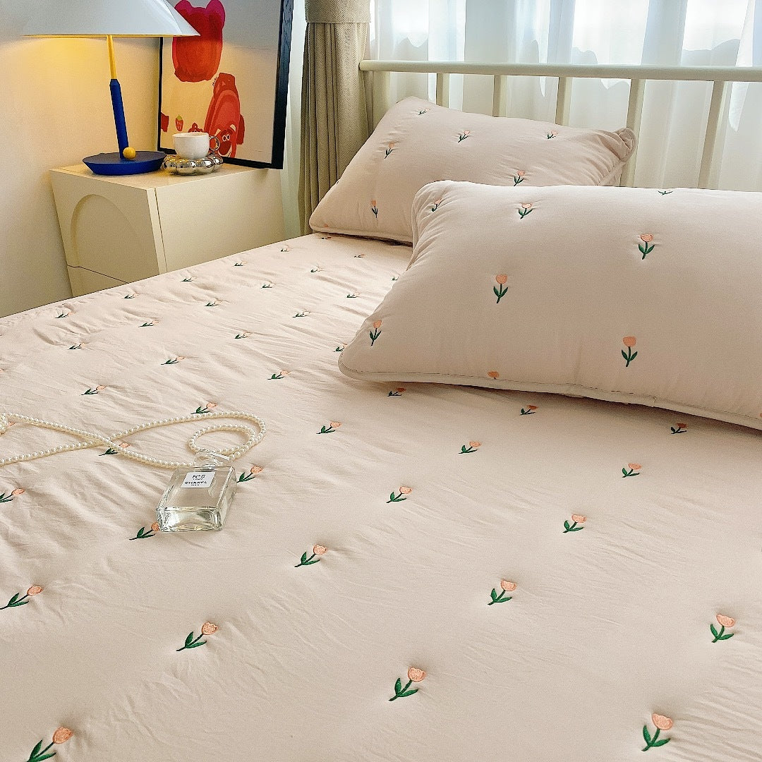 Maternal and Infant Grade Cotton Fitted Sheet – Single/Pair Options for Simmons Mattress