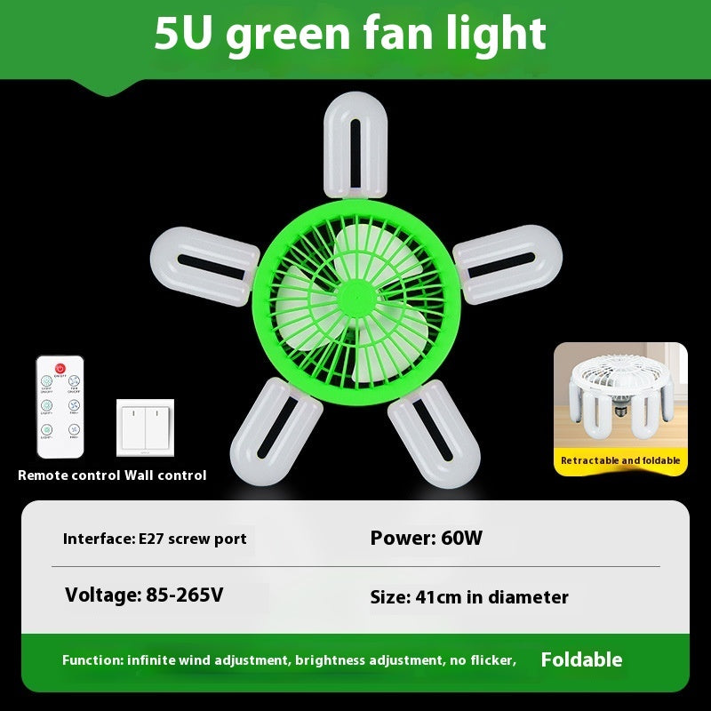 Ondaum E27 Screw Fan Lamp with Smart Remote Control