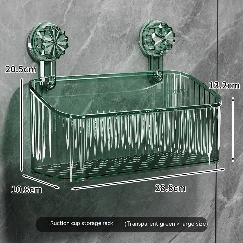 Light Luxury Suction Storage Rack for Bathroom and Toilet