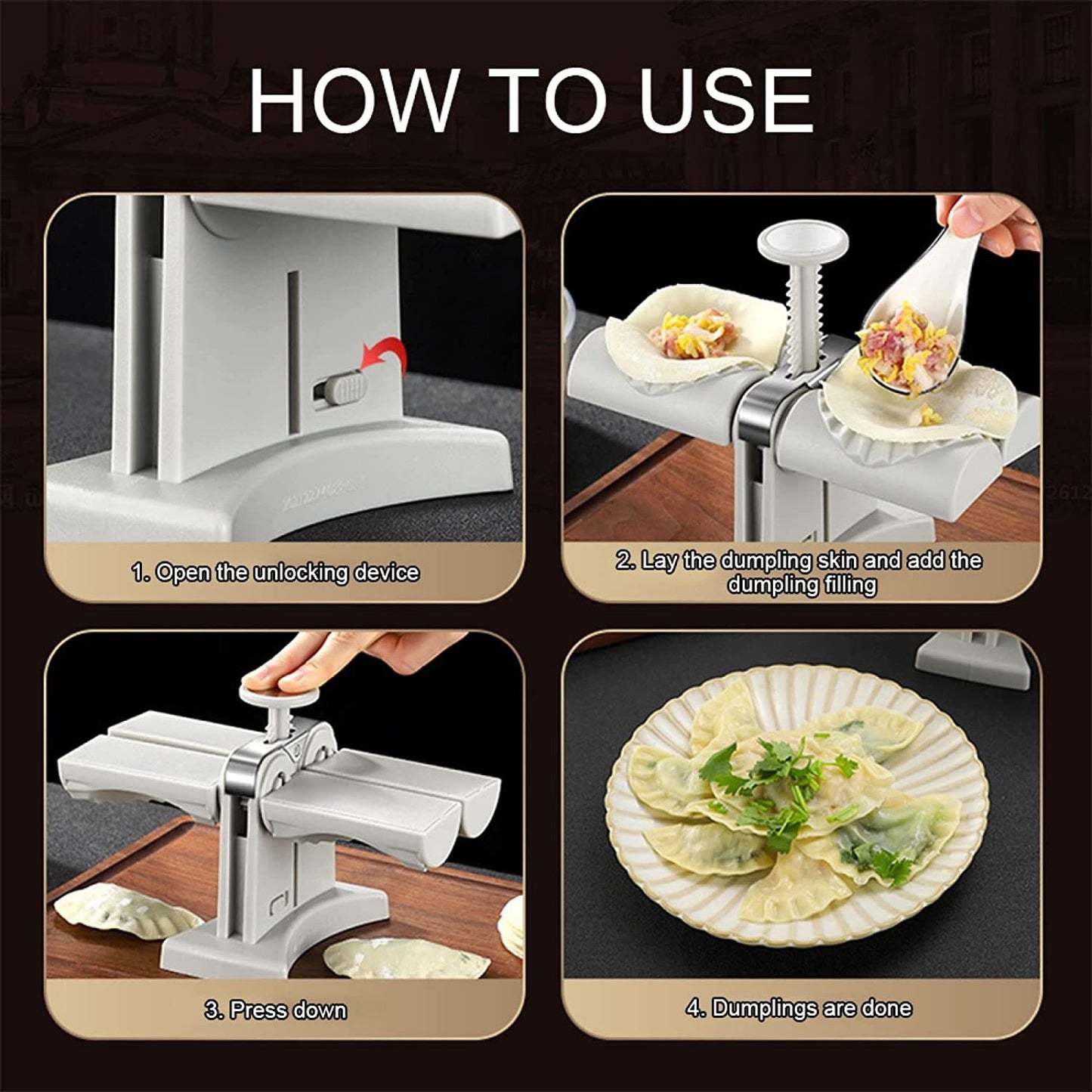 Ondaum Double Head Dumpling Mould