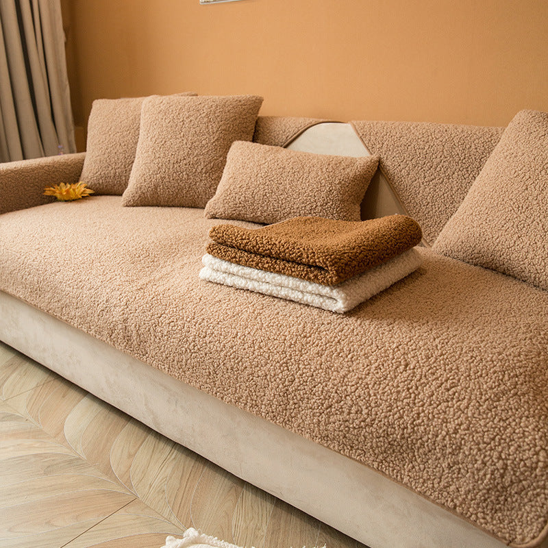 All-season Thickened Fabric Plush Sofa Cover